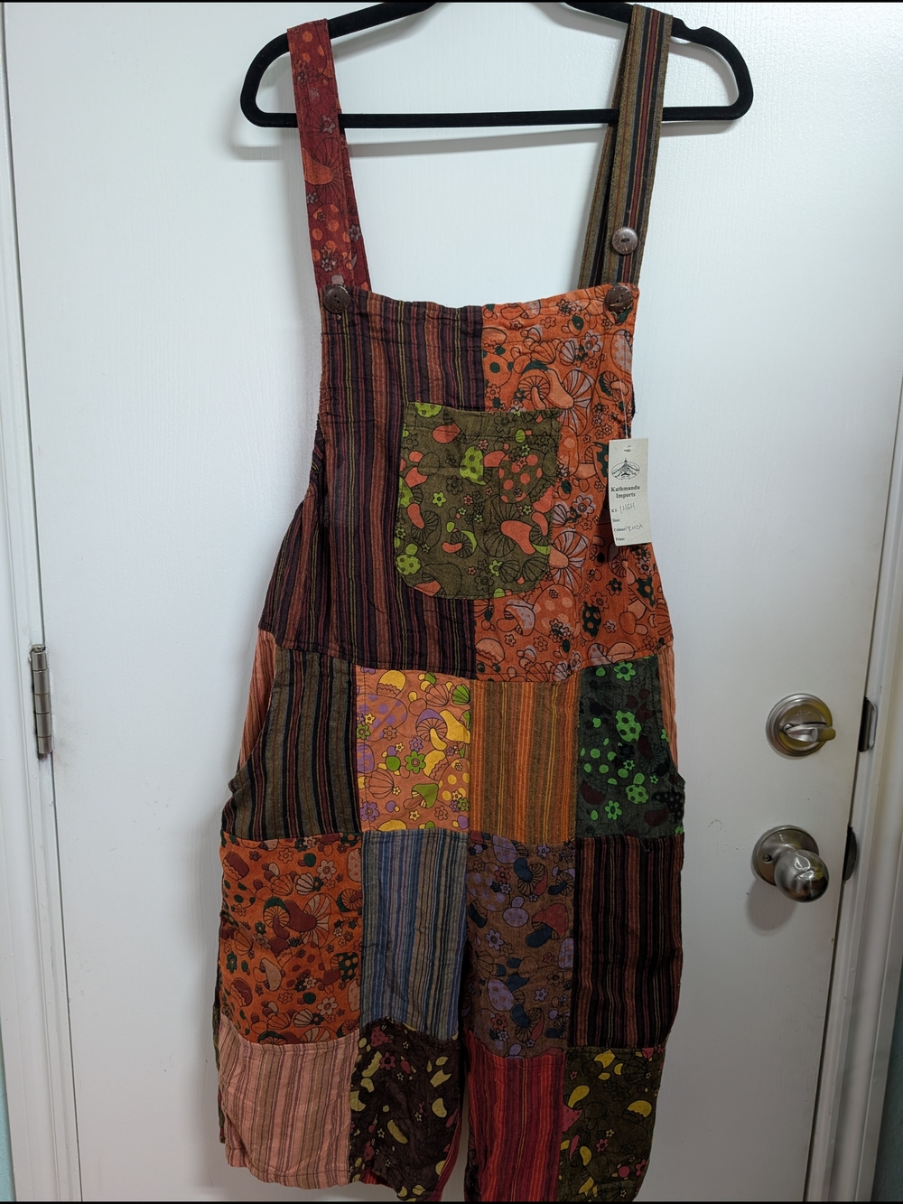 Kathmandu Imports Overalls Jumper - Multicolor/Mushrooms